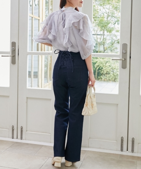 美脚フレアパンツ/MAJESTIC LEGON(マジェスティックレゴン