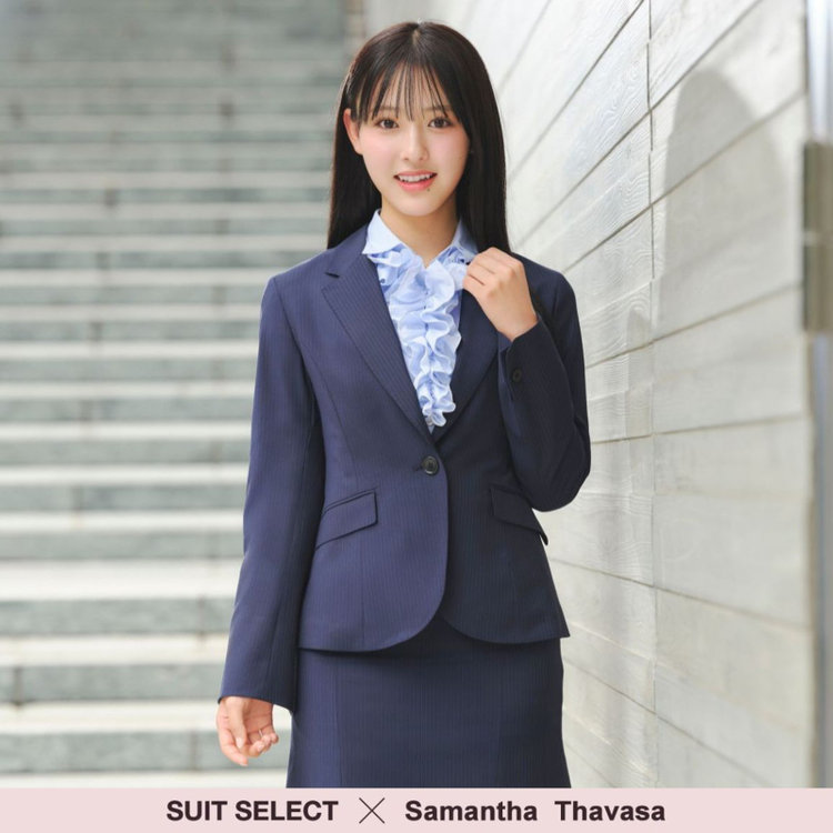 SUIT SELECT×Samantha Thavasa】【年間】1釦ジャケット/ネイビー