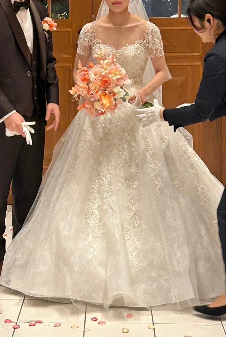 韓国風 ウェディングドレス Vieux Paris(ヴュ・パリ) クリーニング済